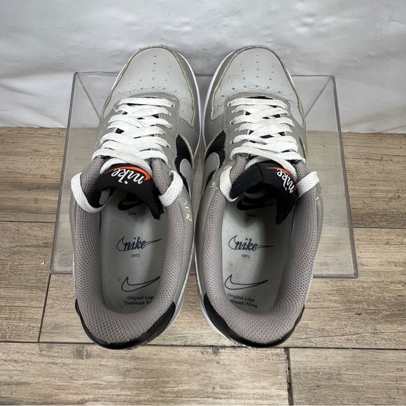 Nike Air Force 1 Low Leather Grey Black White Cobblestone Classic ‎ size 9 - Picture 7 of 12